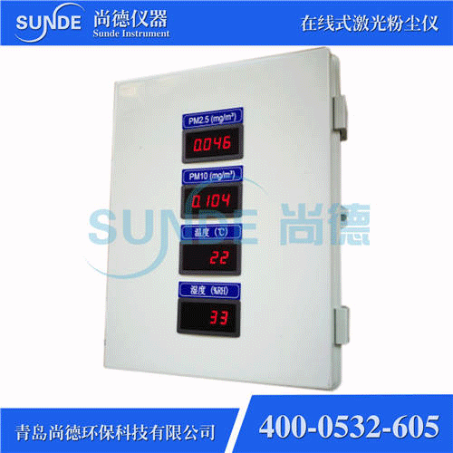 SN-F802 智能型在線(xiàn)式粉塵濃度檢測(cè)儀（PM2.5+PM10，帶外顯）